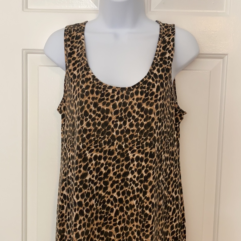 ⚡️LAST DAYS! J Crew maxi dress animal print sleeveless Size M - Picture 4 of 9